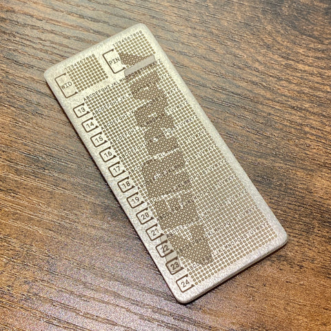 Zerpaay BARKPLATE GUARDIAN | Asset Recovery Key Plate