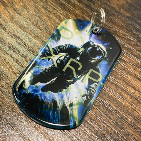 Blue Lemonade XRP Astronaut | Stainless Steel Sublimated Dog Tag