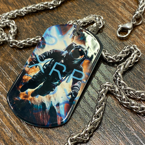XRP Astronaut | Stainless Steel Sublimated Dog Tag