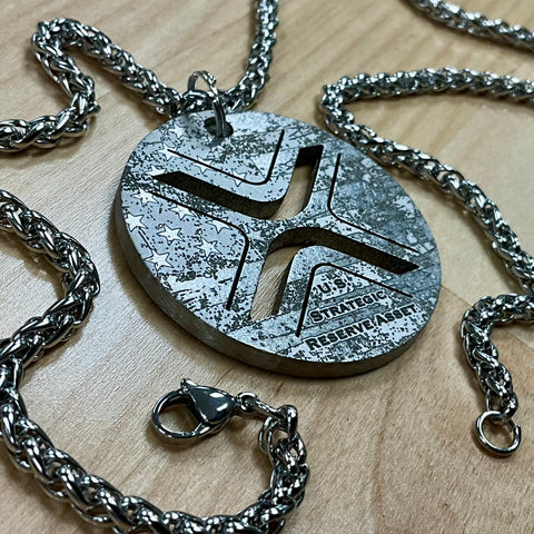 XRP | Titanium Cut Through Pendant
