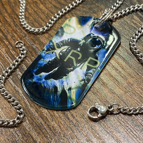 Blue Lemonade XRP Astronaut | Stainless Steel Sublimated Dog Tag