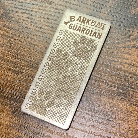 Zerpaay BARKPLATE GUARDIAN | Asset Recovery Key Plate