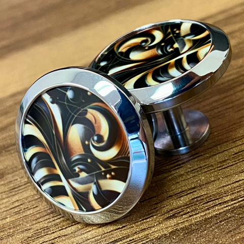 Black and Gold | Titanium Cufflinks