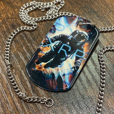 XRP Astronaut | Stainless Steel Sublimated Dog Tag
