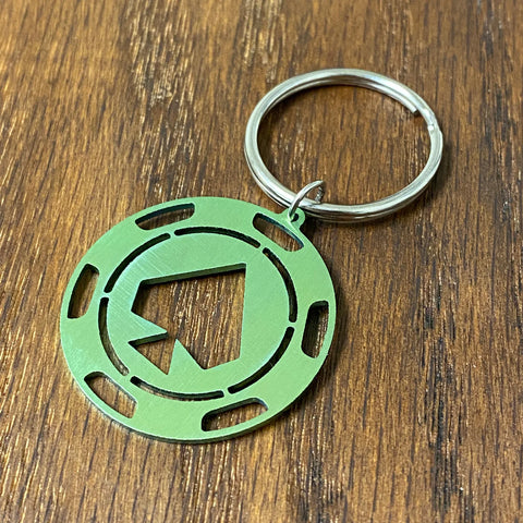 CasinoCoin | Titanium Cut Through Keychain