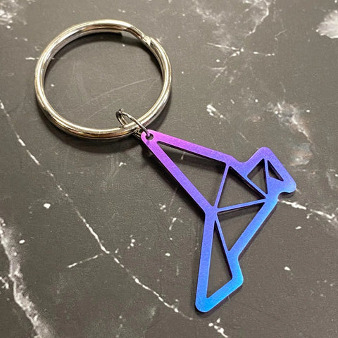 Songbird | Titanium Cut Through Keychain