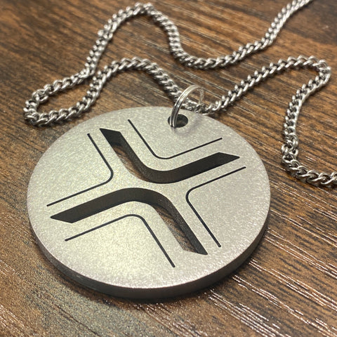 XRP | Titanium Cut Through Pendant