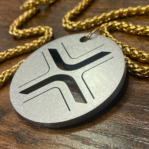 XRP | Titanium Cut Through Pendant