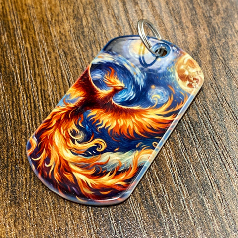 Phoenix Moon Mission | Stainless Steel Sublimated Dog Tag