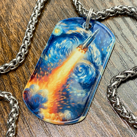 Launch | Stainless Steel Sublimated Dog Tag