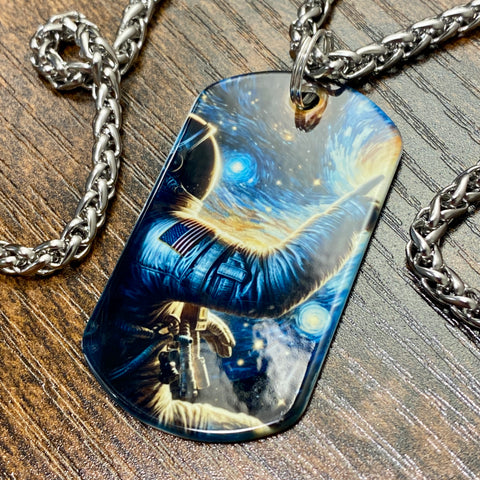 Cosmic Wonder | Stainless Steel Sublimated Dog Tag