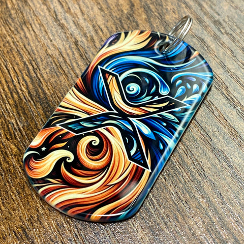 XRP Fire and Liquidity | Stainless Steel Sublimated Dog Tag