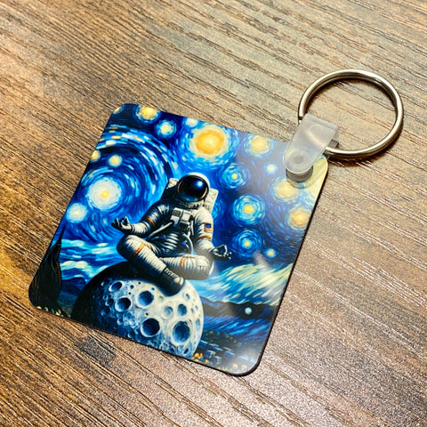 Moon Meditation | Aluminum Sublimated Keychain