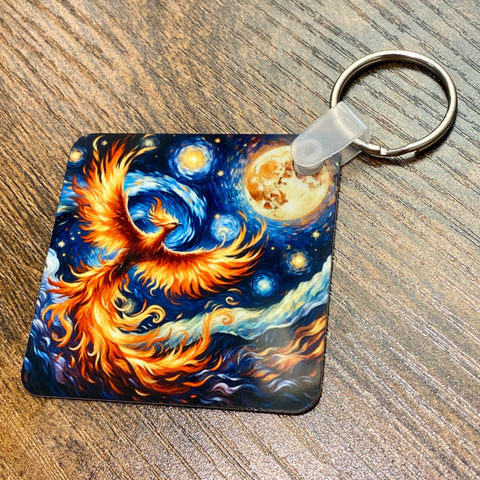 Phoenix Moon Mission | Aluminum Sublimated Keychain