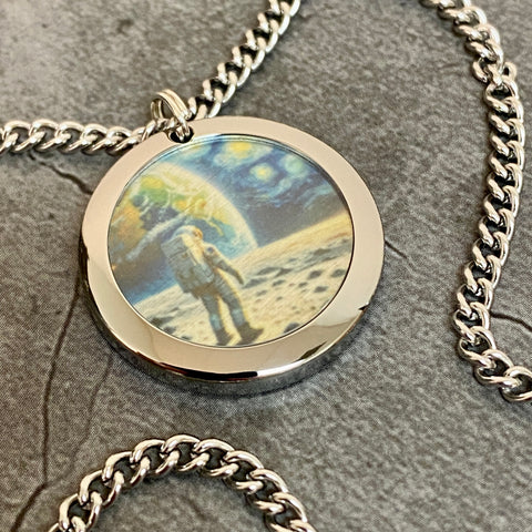 Moon Gaze | Machined Pendant