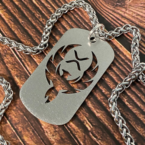 XRP Phoenix | Titanium Cut Through Dog Tag