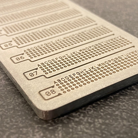 KryptPass ARK Plate | Password Recovery Key Plate