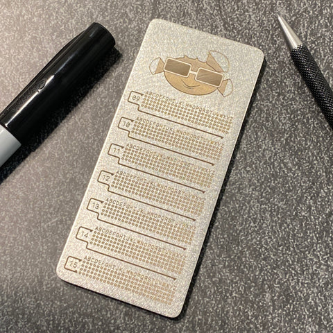 KryptPass ARK Plate | Password Recovery Key Plate