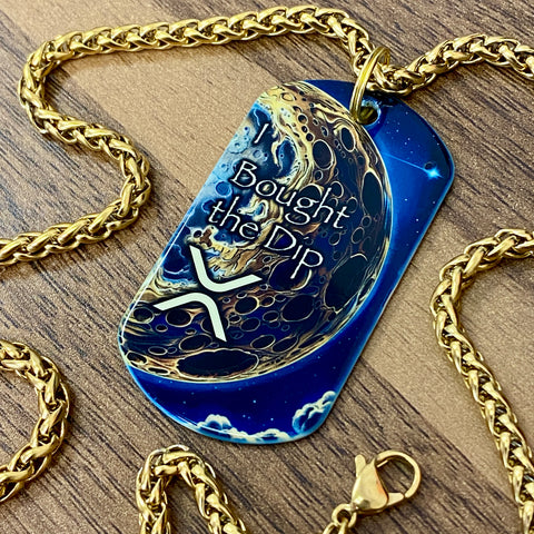 I Bought the XRP Dip! | Stainless Steel Sublimated Dog Tag