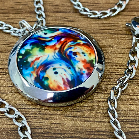 Color Swirl | Machined Pendant