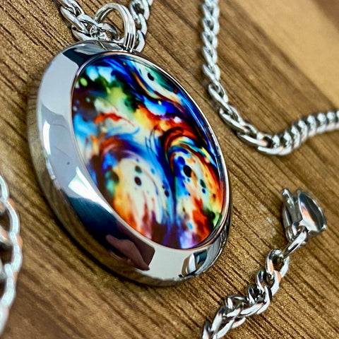 Color Swirl | Machined Pendant