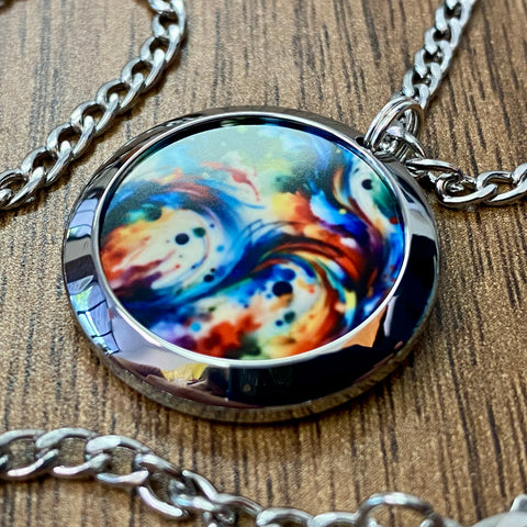 Color Swirl | Machined Pendant