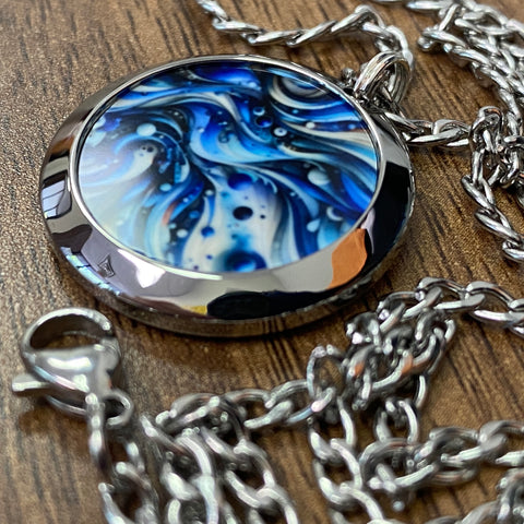 Blue | Machined Pendant