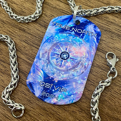 True North | Stainless Steel UV Printed Dog Tag