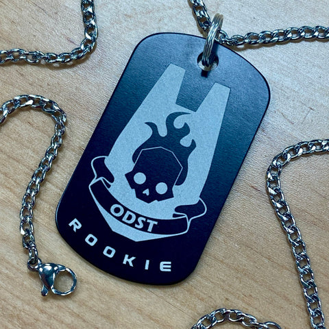 ODST Hell Dive! | Black Edition Engraved Dog Tag