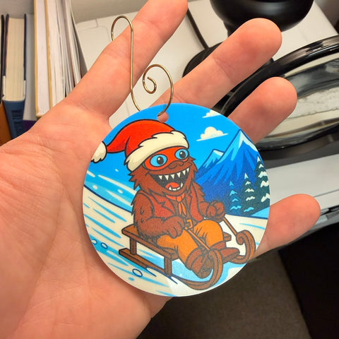 Bearable Snow Day | UV Printed Acrylic Ornament