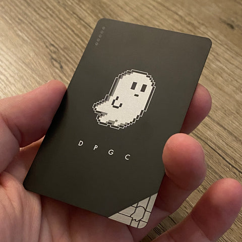 Solid Colored Dead Pixels Ghost Pass Card