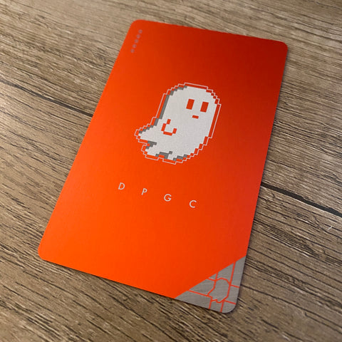 Solid Colored Dead Pixels Ghost Pass Card