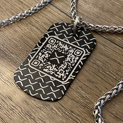 XRP Army | Black Edition Engraved Dog Tag