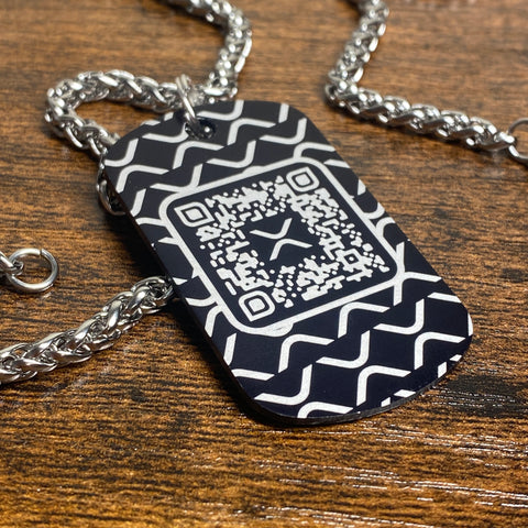 XRP Rising Phoenix | Black Edition Engraved Dog Tag