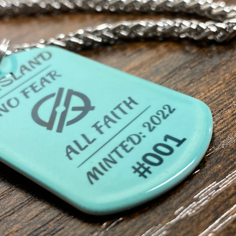 QSI Island | Stainless Steel Sublimated Dog Tag