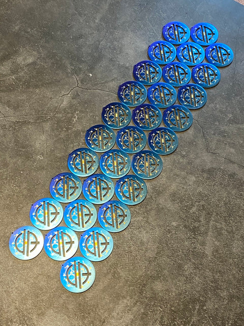 Quantum Stellar Initiative | Titanium Cut Through Keychain