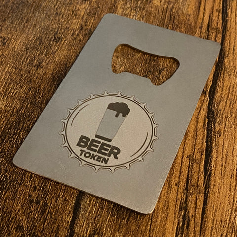 BEER Token | Bottle Opener Card