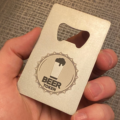 BEER Token | Bottle Opener Card