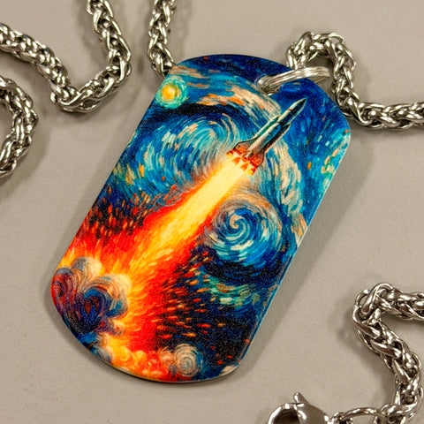 Launch | Stainless Steel UV Printed Dog Tag