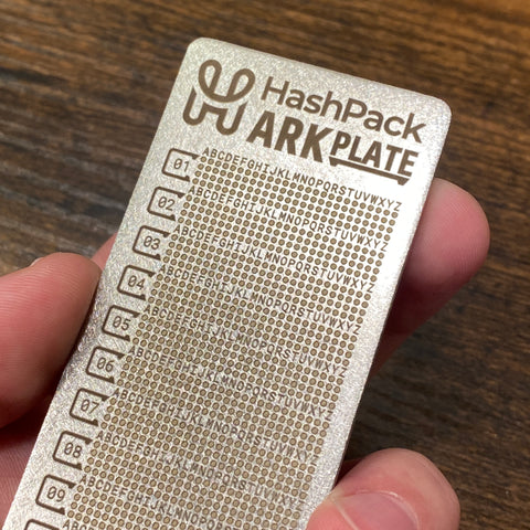 HashPack ARKPLATE | Asset Recovery Key Plate