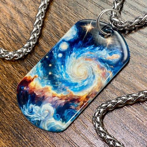 Galaxy | Stainless Steel Sublimated Dog Tag