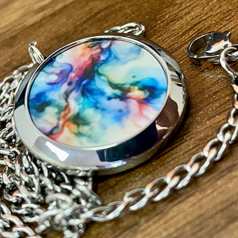 Pastel Marble | Machined Pendant