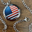 American Flag | Machined Pendant