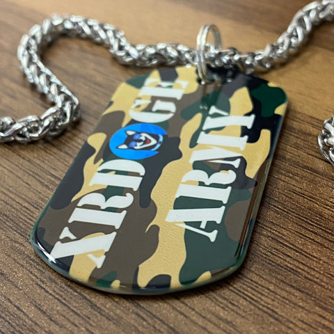 XRDoge Army | Stainless Steel Sublimated Dog Tag