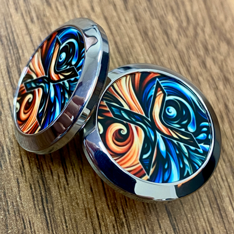 Fire and Liquidity XRP | Titanium Cufflinks