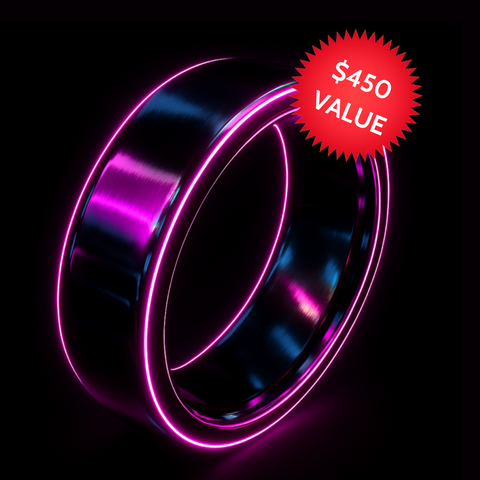 🎟️ Raffle Ticket: Black Zirconium Ring