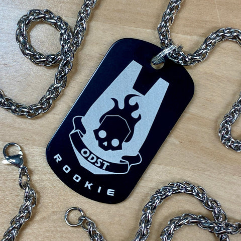 ODST Hell Dive! | Black Edition Engraved Dog Tag