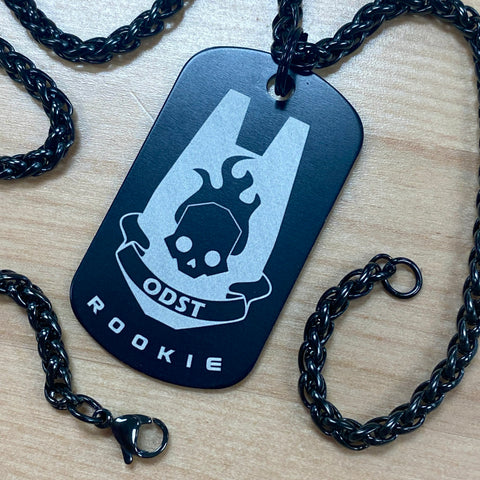 ODST Hell Dive! | Black Edition Engraved Dog Tag